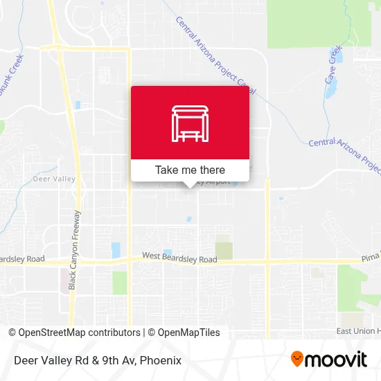 Deer Valley Rd & 9th Av map