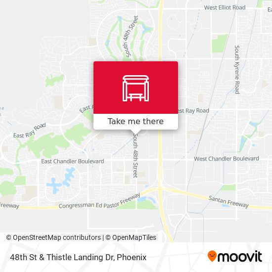 48th St & Thistle Landing Dr map
