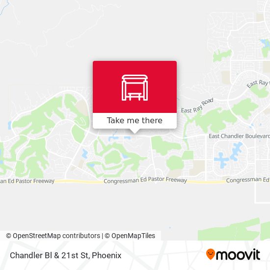 Mapa de Chandler Bl & 21st St