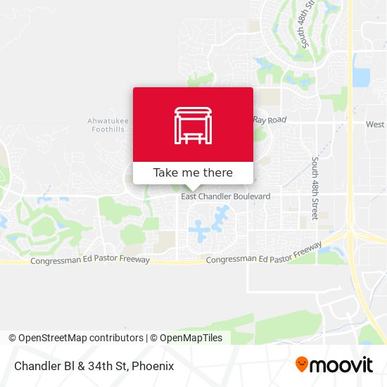 Mapa de Chandler Bl & 34th St