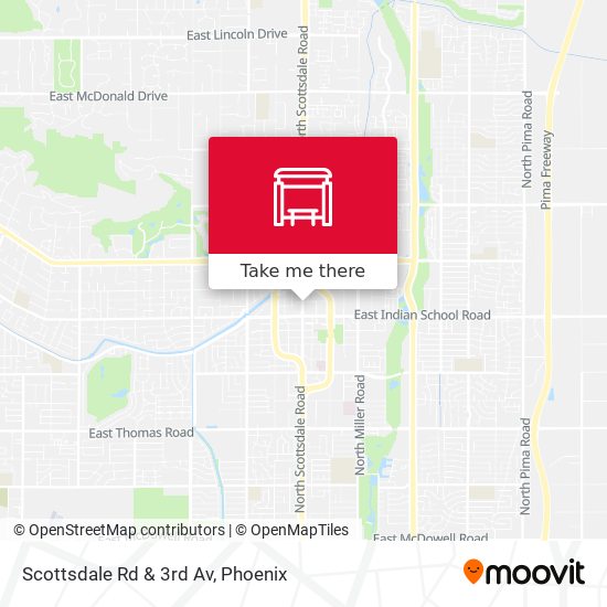 Mapa de Scottsdale Rd & 3rd Av