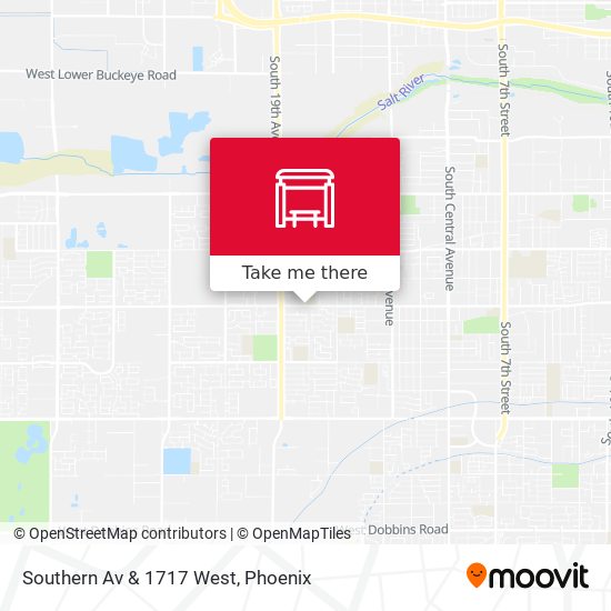 Mapa de Southern Av & 1717 West