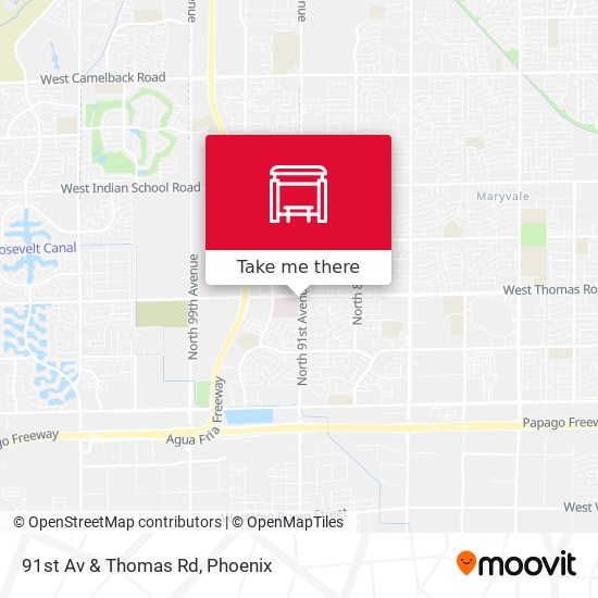 91st Av & Thomas Rd map