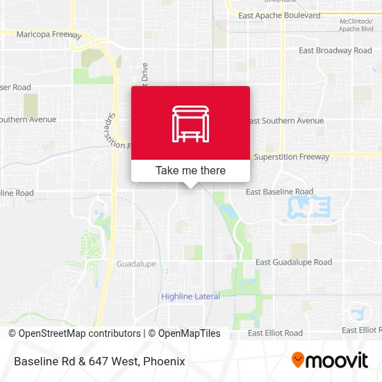 Baseline Rd & 647 West map