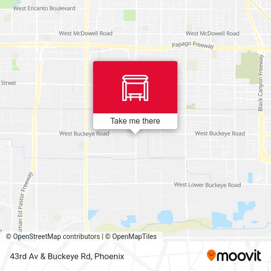 Mapa de 43rd Av & Buckeye Rd