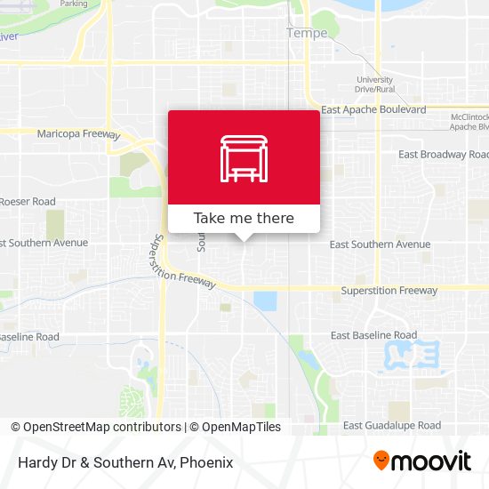 Hardy Dr & Southern Av map