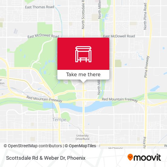 Mapa de Scottsdale Rd & Weber Dr