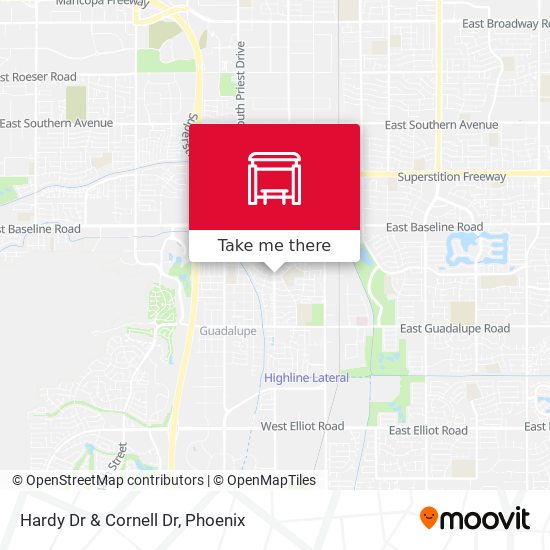 Mapa de Hardy Dr & Cornell Dr