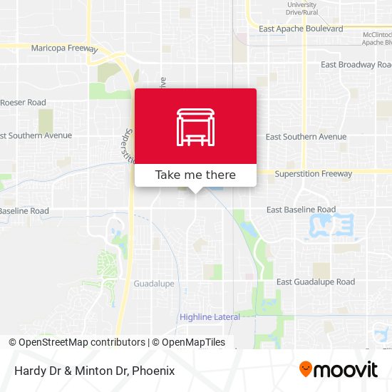 Hardy Dr & Minton Dr map