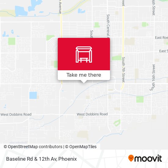 Mapa de Baseline Rd & 12th Av