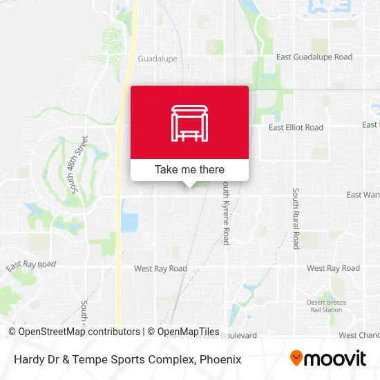 Hardy Dr & Tempe Sports Complex map