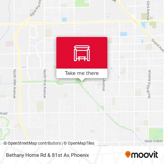 Bethany Home Rd & 81st Av map