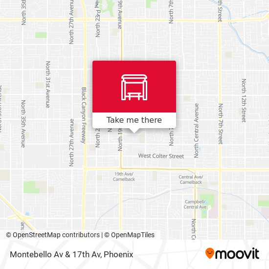 Montebello Av & 17th Av map