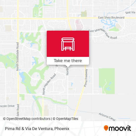 Pima Rd & Via De Ventura map