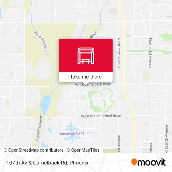 Mapa de 107th Av & Camelback Rd