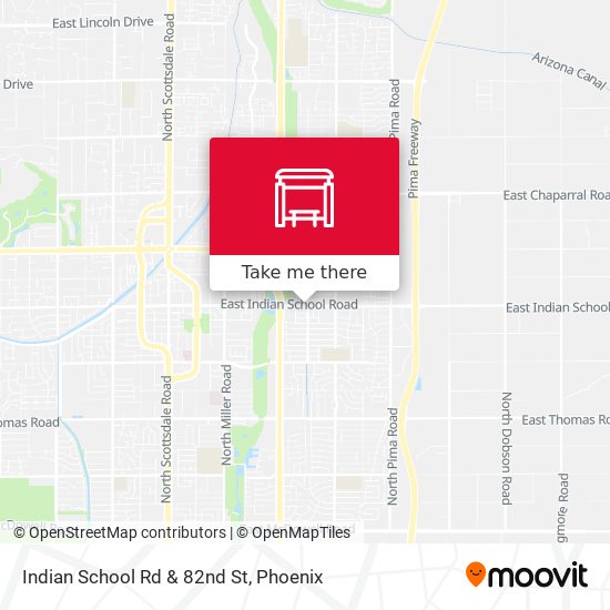Mapa de Indian School Rd & 82nd St
