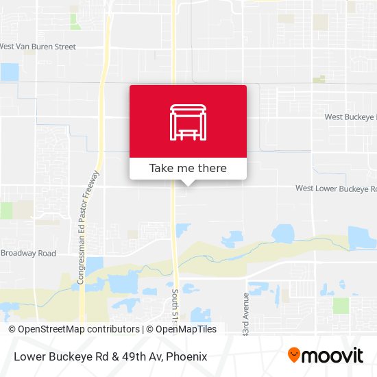Lower Buckeye Rd & 49th Av map