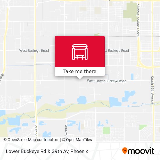 Lower Buckeye Rd & 39th Av map