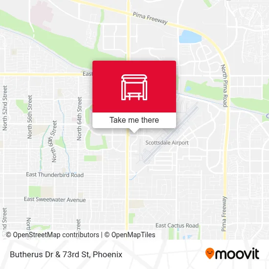 Butherus Dr & 73rd St map