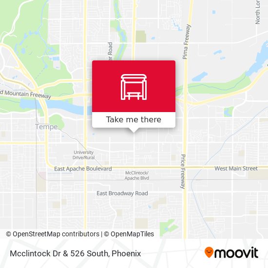 Mcclintock Dr & 526 South map