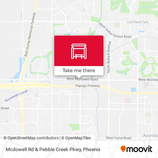 Mapa de Mcdowell Rd & Pebble Creek Pkwy