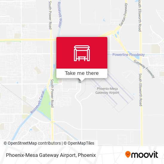 Mapa de Phoenix-Mesa Gateway Airport