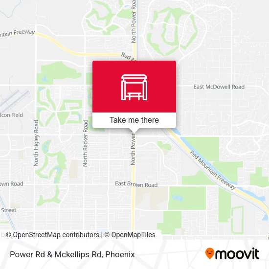 Power Rd & Mckellips Rd map