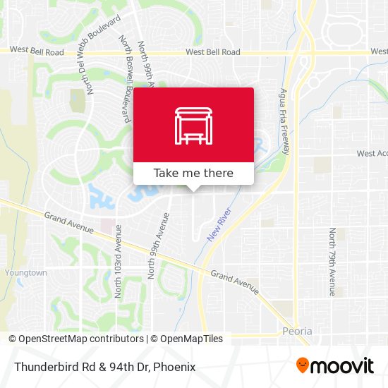 Thunderbird Rd & 94th Dr map