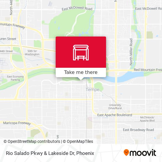 Mapa de Rio Salado Pkwy & Lakeside Dr