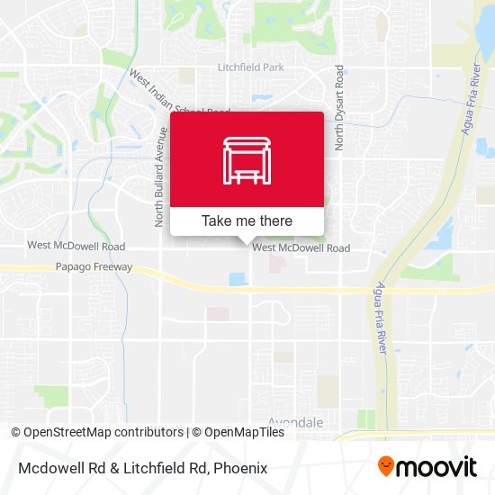 Mcdowell Rd & Litchfield Rd map