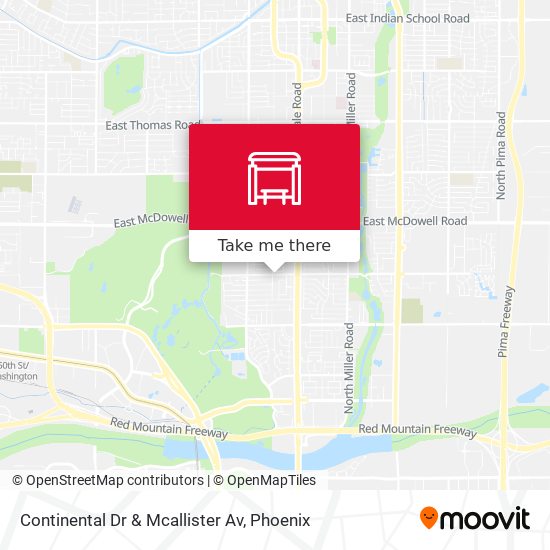 Mapa de Continental Dr & Mcallister Av