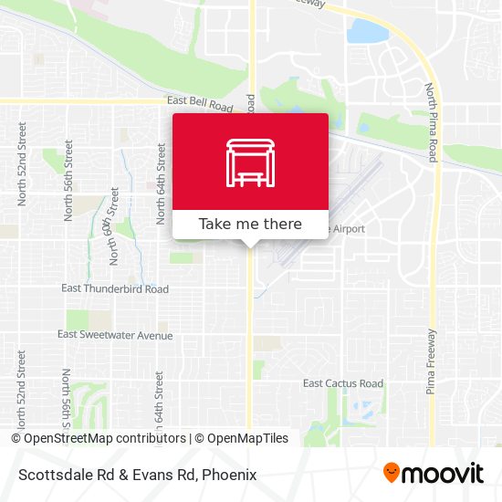 Scottsdale Rd & Evans Rd map