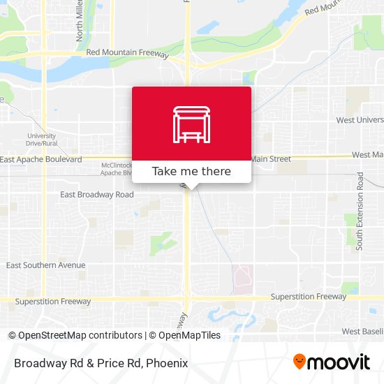 Broadway Rd & Price Rd map