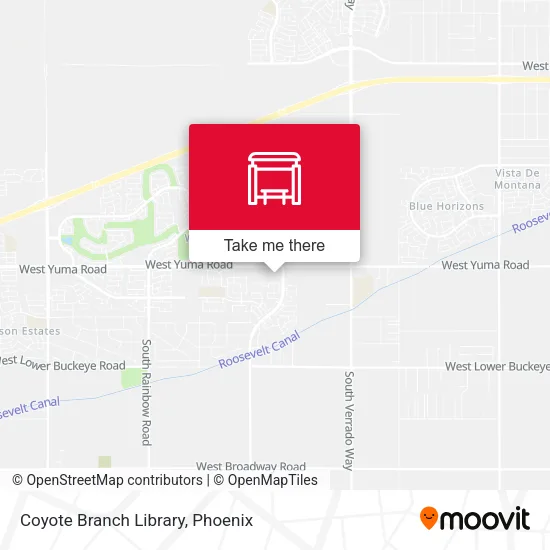 Coyote Branch Library map