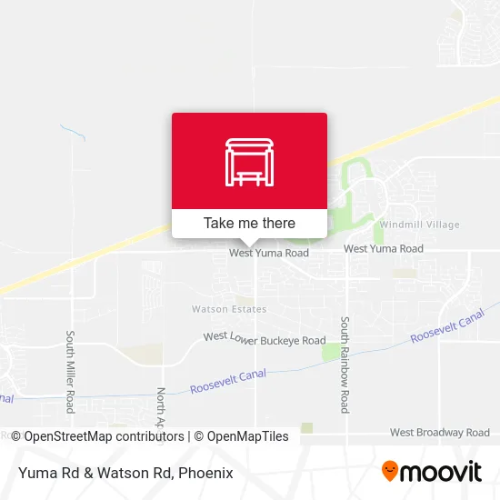 Yuma Rd & Watson Rd map