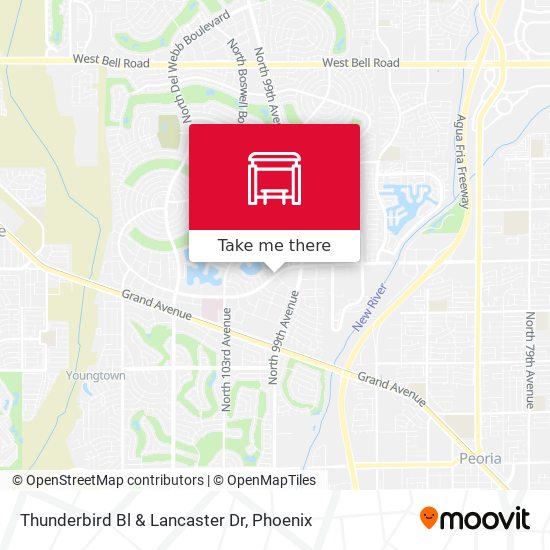 Mapa de Thunderbird Bl & Lancaster Dr