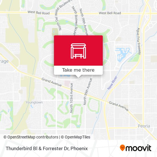 Thunderbird Bl & Forrester Dr map