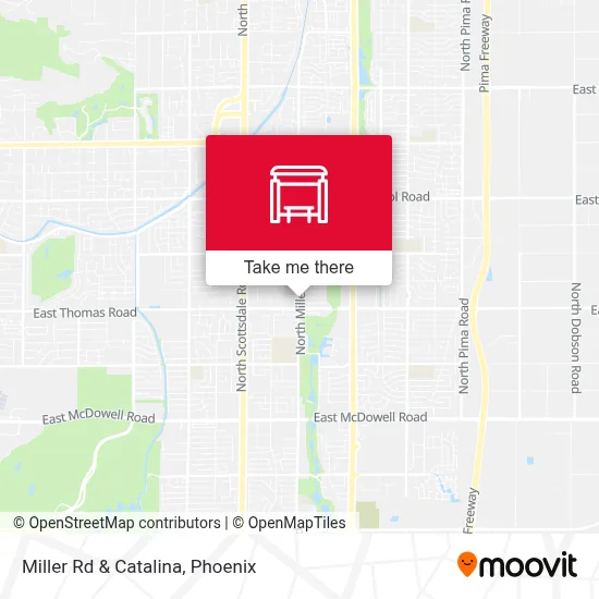 Miller Rd & Catalina map