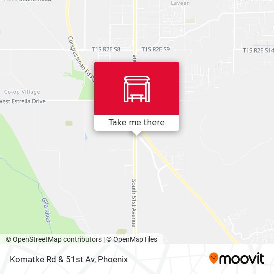 Mapa de Komatke Rd & 51st Av