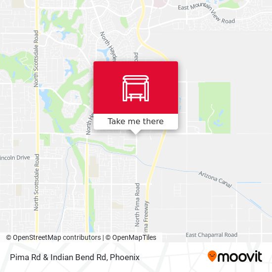 Pima Rd & Indian Bend Rd map