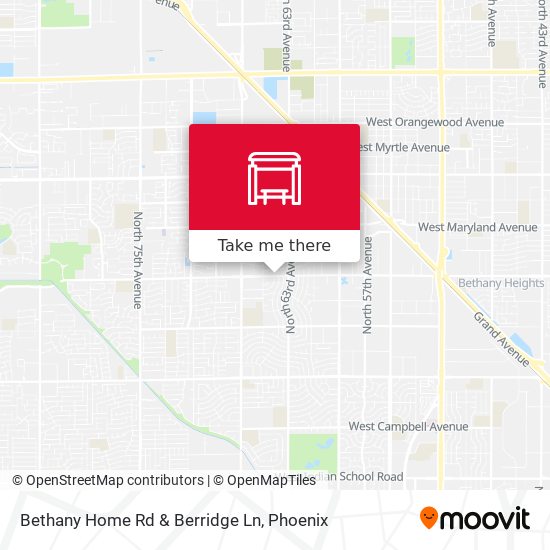 Bethany Home Rd & Berridge Ln map