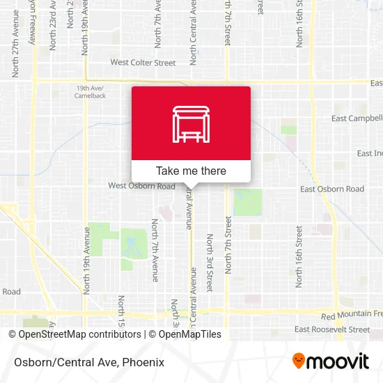 Osborn/Central Ave map