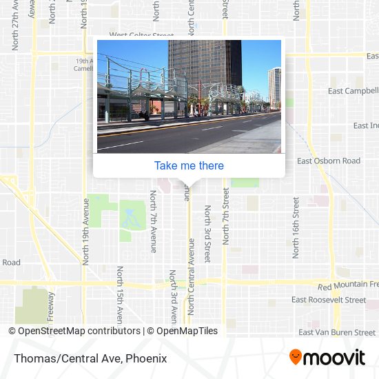 Mapa de Thomas/Central Ave