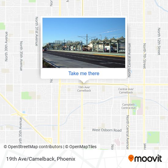 19th Ave/Camelback map