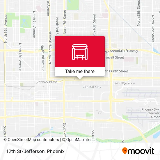 12th St/Jefferson map