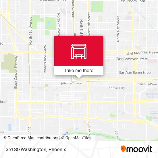 Mapa de 3rd St/Washington