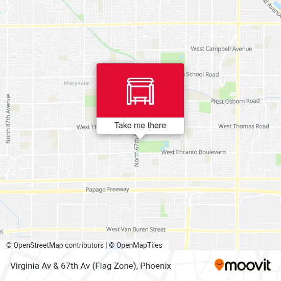 Virginia Av & 67th Av (Flag Zone) map