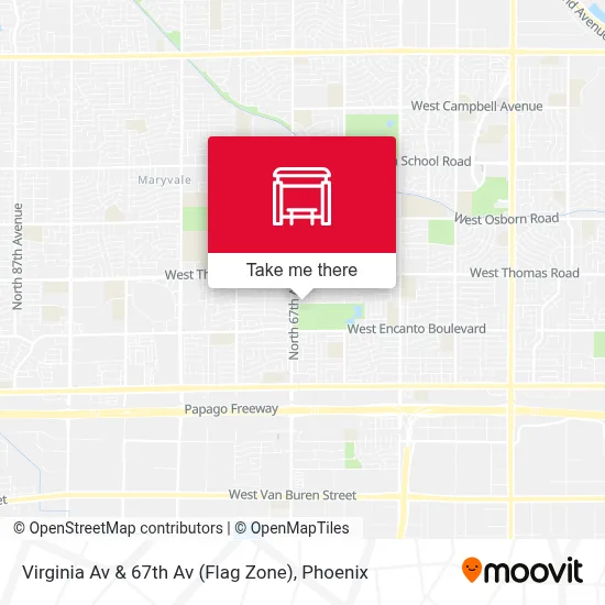 Virginia Av & 67th Av (Flag Zone) map
