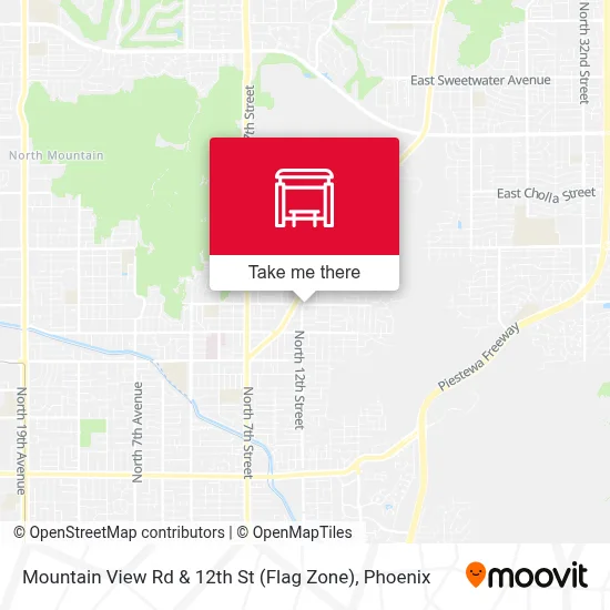 Mountain View Rd & 12th St (Flag Zone) map