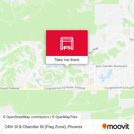 24th St & Chandler Bl (Flag Zone) map